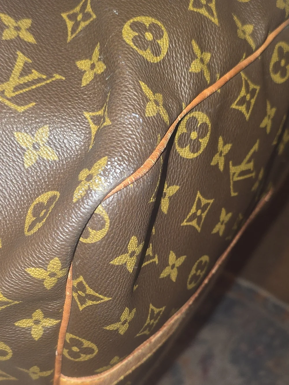 Authentic Louis Vuitton Keepall Bandoulière 60 Monogram Duffel Travel Bag Strap